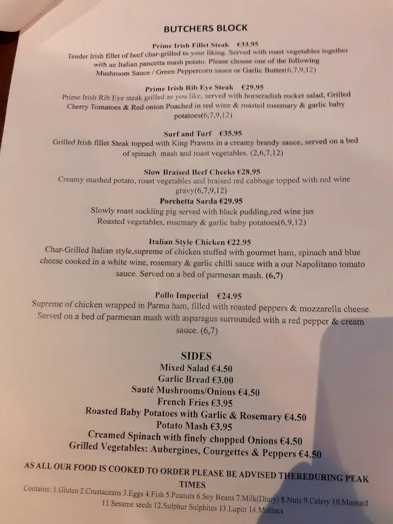 Menu_Bistro 53 Maynooth_Kilcock_image_1