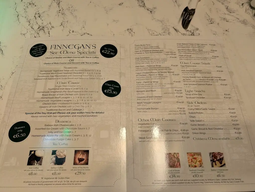 Menu_Finnegans_County Galway_image_1