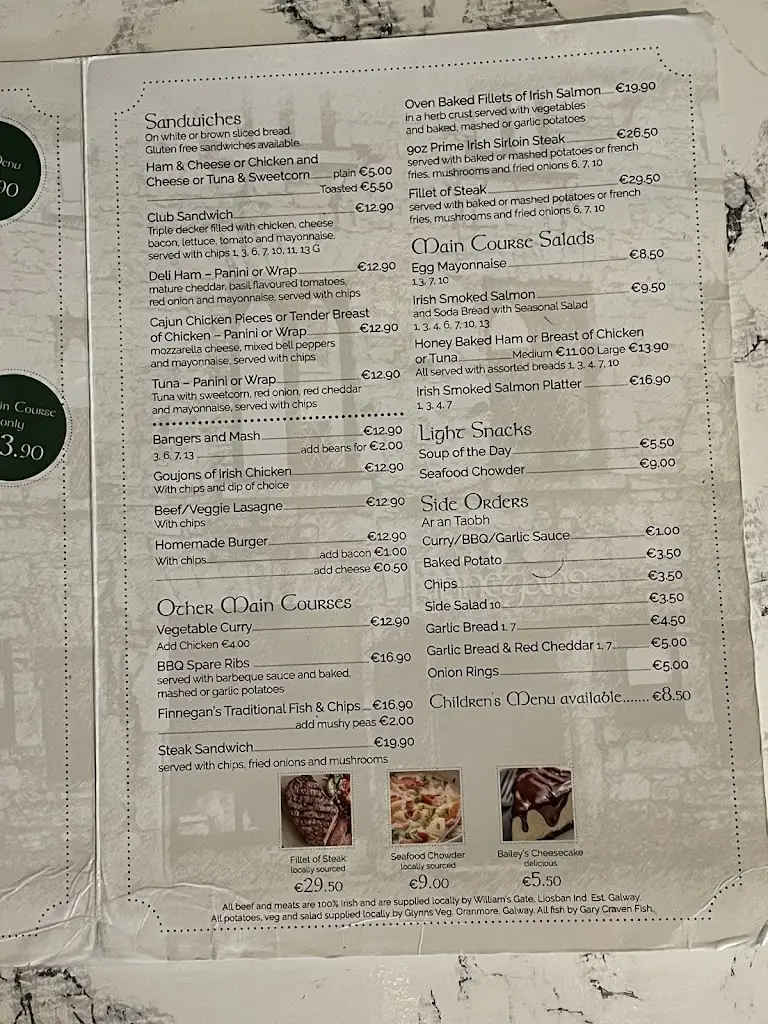 Menu_Finnegans_County Galway_image_4