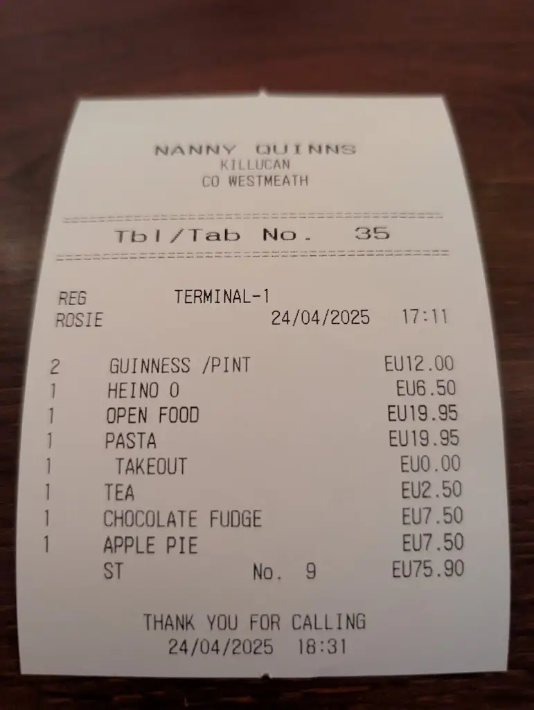 Clare McElearney_Nanny Quinn's_Kinnegad_review