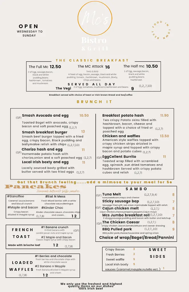 Menu_Mc'S Bistro and Grill_Belmullet_image_3