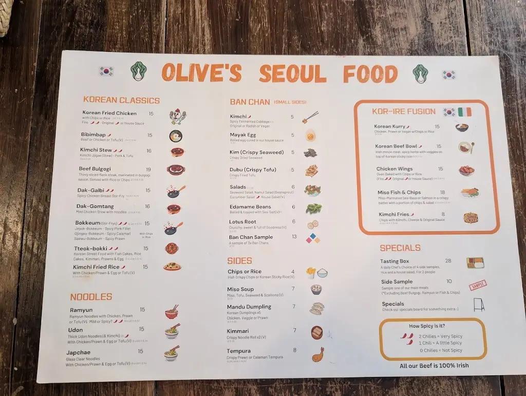 Menu_Olive's Seoul Food_Claremorris_imagen_2