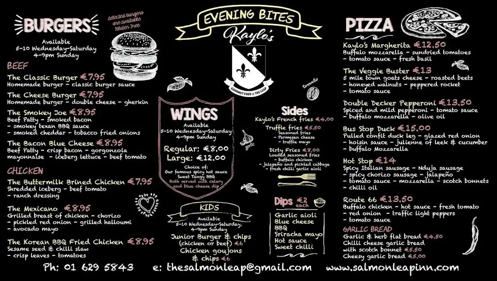 Menu_The Salmon Leap Inn_Leixlip_image_3