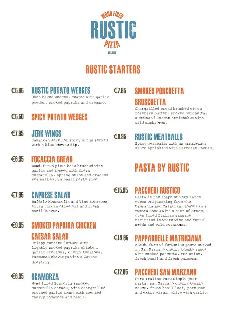 Menu_Rustic Wood Fired Pizza_Leixlip_image_3