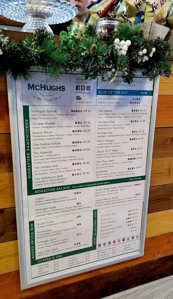 Menu_McHugh's Cafe_Claremorris_image_1