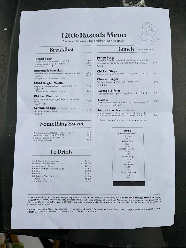 Menu_Hook & Ladder Weston Airport_Leixlip_image_1