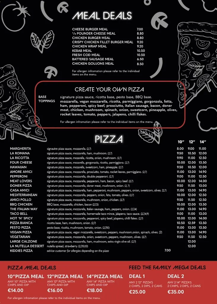 Menu_Amici Authentic Italian Pizzeria_Monasterevin_image_2