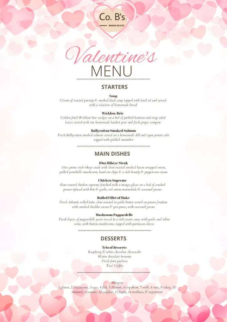 Menu_Co. B's_Monasterevin_image_1