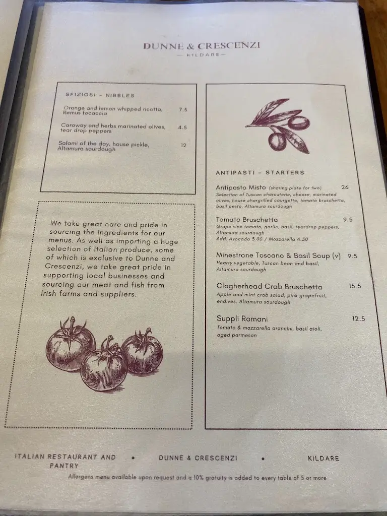 Menu_L'Officina by Dunne & Crescenzi Kildare_Monasterevin_image_4