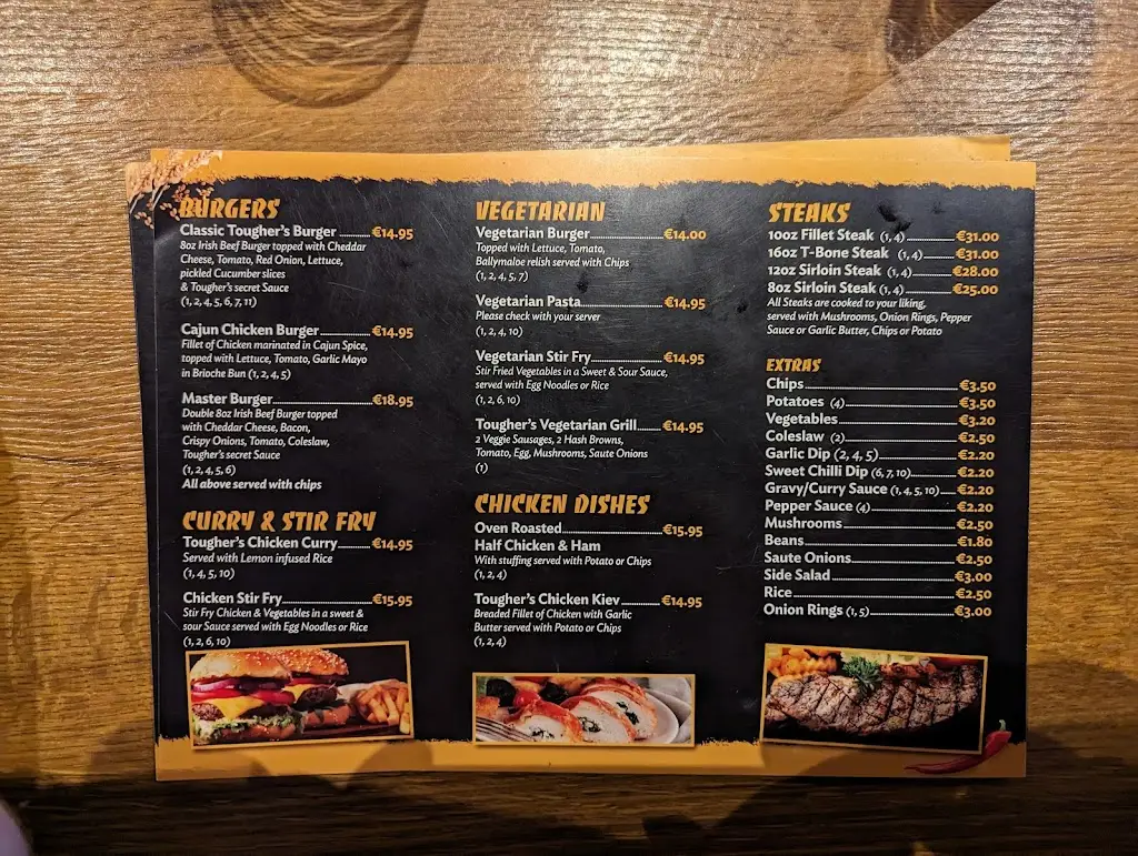 Menu_Tougher's Restaurant_Naas_image_3