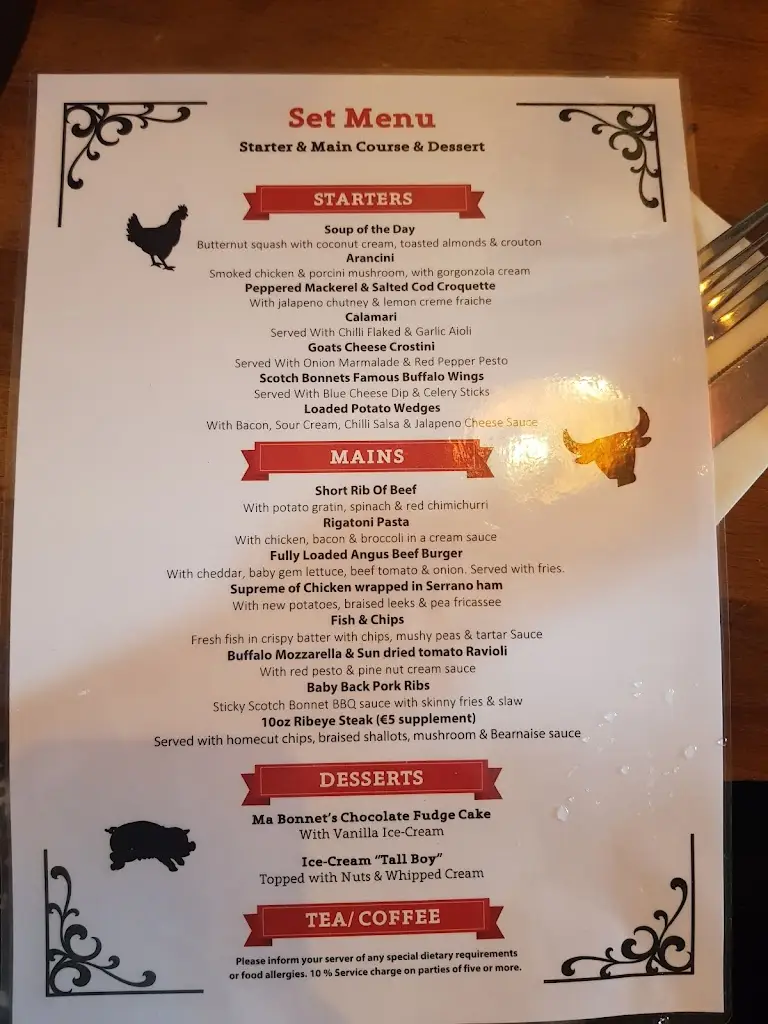 Menu_Scotch Bonnet Grill House & Pizza Bar_Malahide_imagen_2