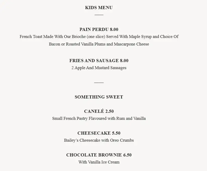 Menü_Déjà Vu_Malahide_Bild_3