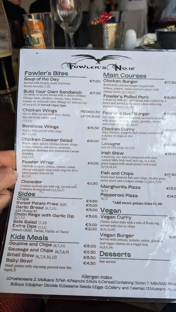 Menu_Fowler’s Malahide_Malahide_image_2