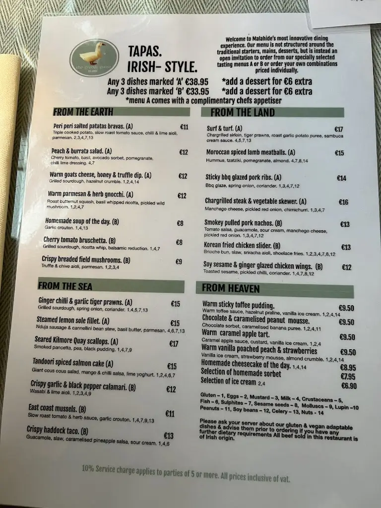 Menu_The Greedy Goose_Malahide_image_3