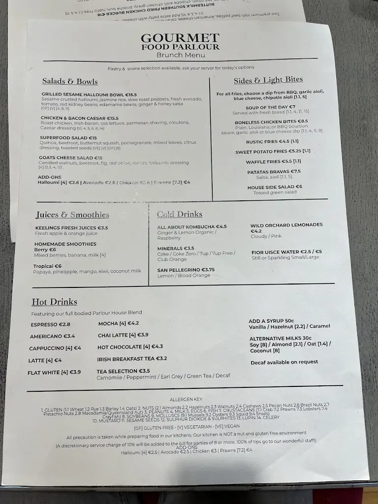 Menu_Gourmet Food Parlour - Malahide_Malahide_image_2