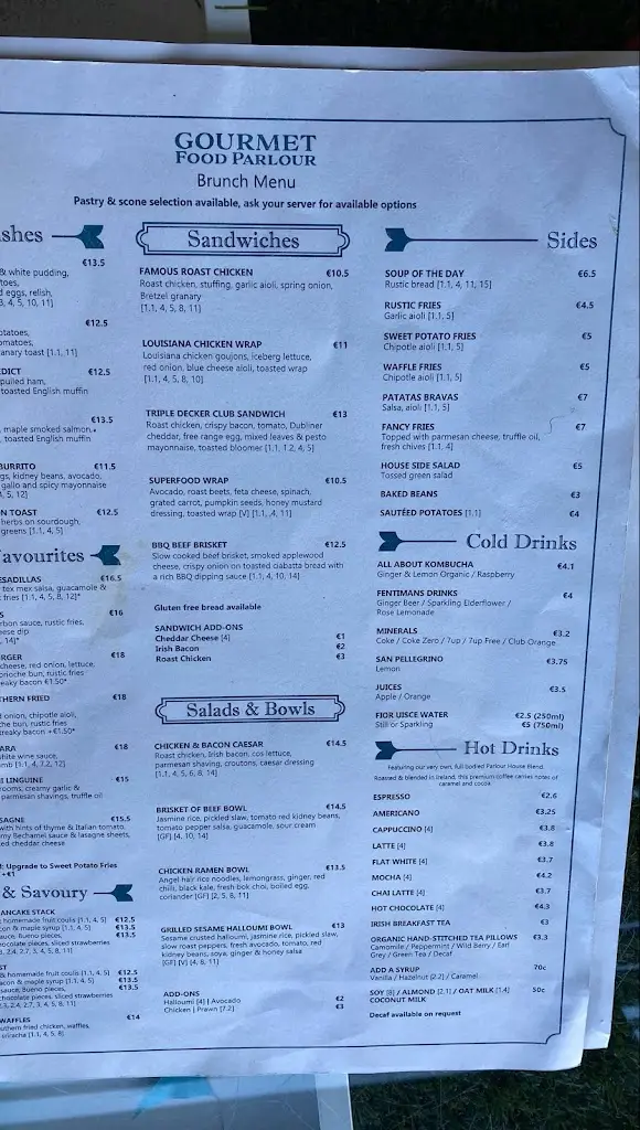 Menu_Gourmet Food Parlour - Malahide_Malahide_image_4