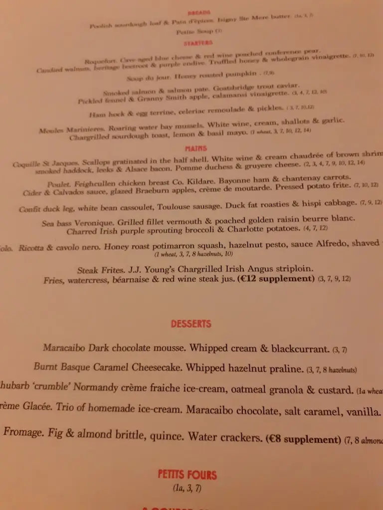 Menu_Bresson - Fine Dining Restaurant_Monkstown_image_3
