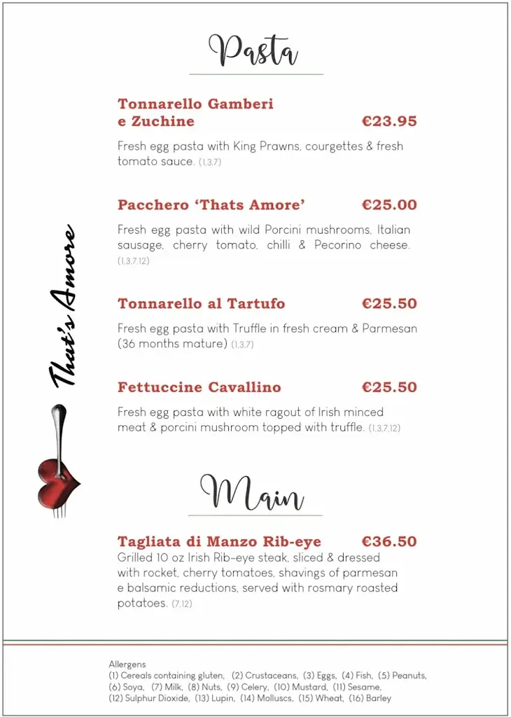Menü_That's Amore_Monkstown_Bild_4
