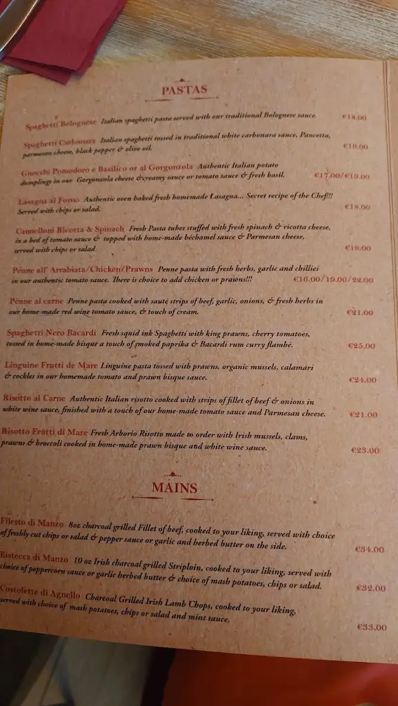 Menu_Attico Restaurant_Monkstown_image_4