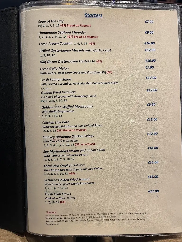 Menu_The Bosun_Monkstown_image_1