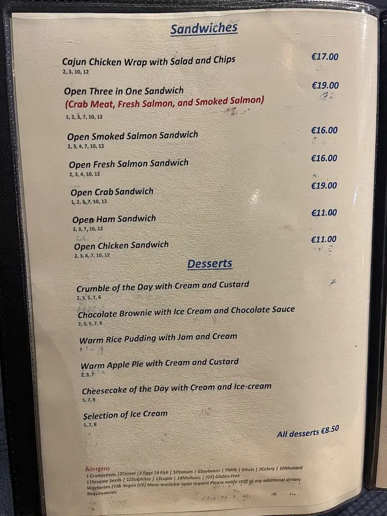 Menu_The Bosun_Monkstown_image_4