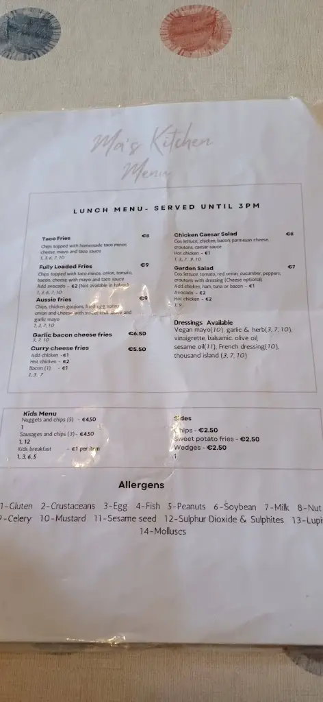 Menu_Ma's Kitchen_Rathangan_image_3