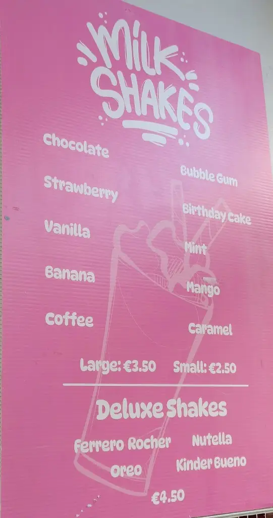 Menü_Joe’s Takeaway_Piltown_Bild_3