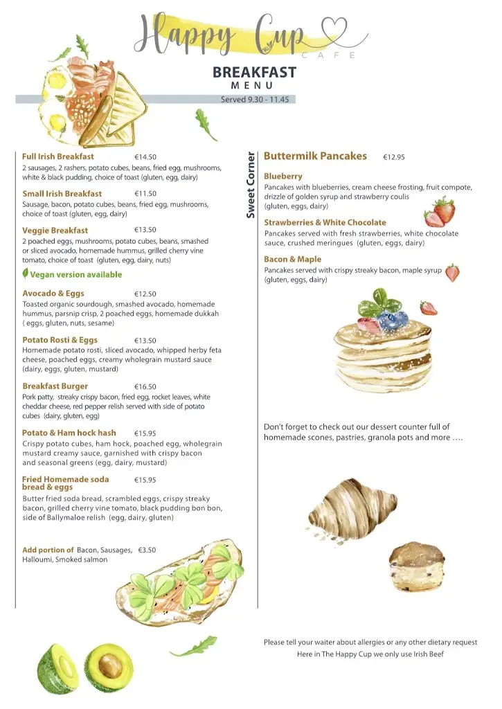 Menu_The Happy Cup Café_Oldcastle_image_1