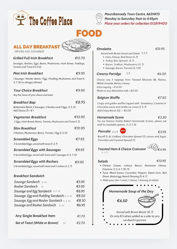 Menu_The Coffee Place_Newtownmountkennedy_immagine_2