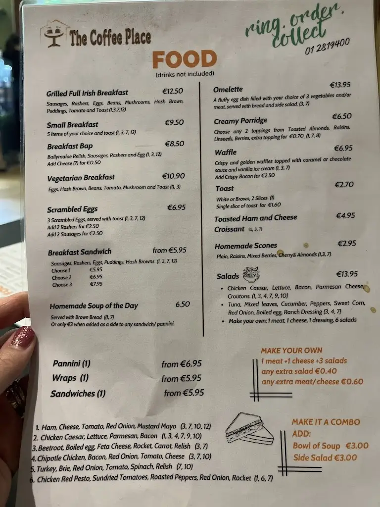 Menu_The Coffee Place_Newtownmountkennedy_immagine_3