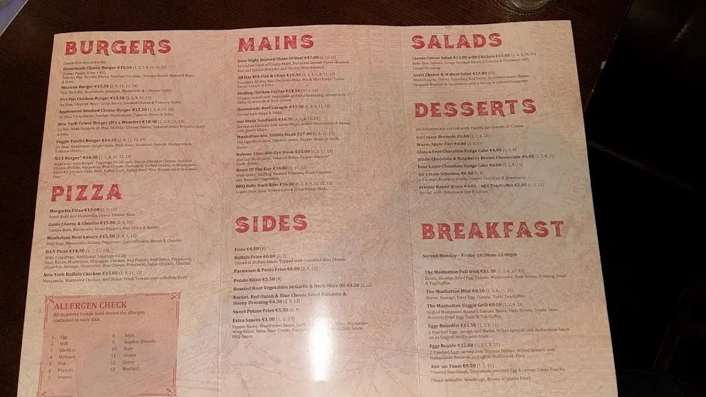 Menu_The Manhattan-Beer & Food Co_Raheny_image_4