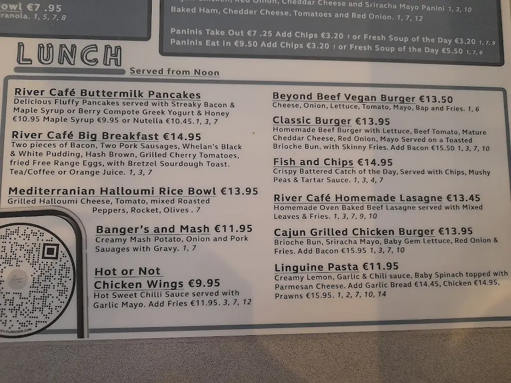 Menu_The River Cafe_Raheny_image_1