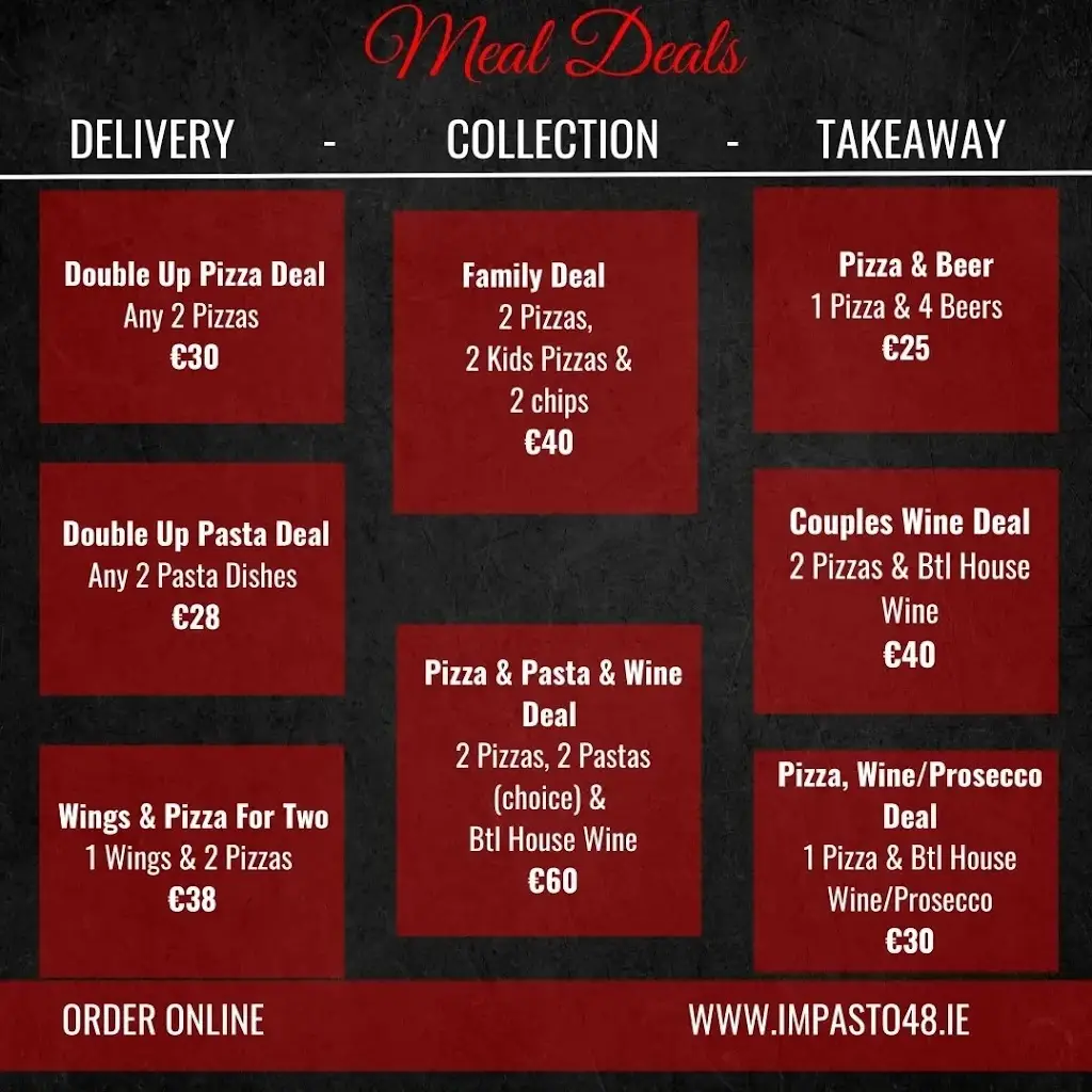 Menu_Impasto 48_Raheny_image_1