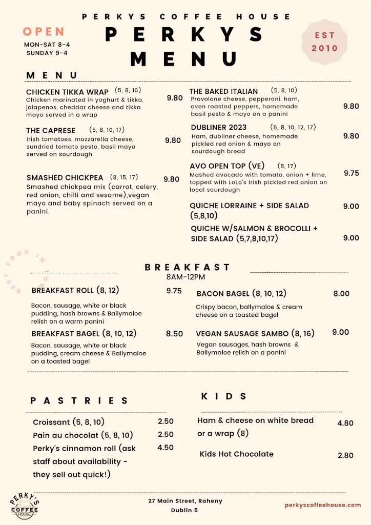 Menu_Perkys Coffee House_Raheny_image_4