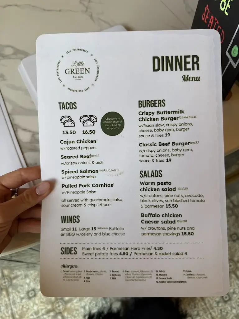 Menu_Little Green_Portmarnock_image_2