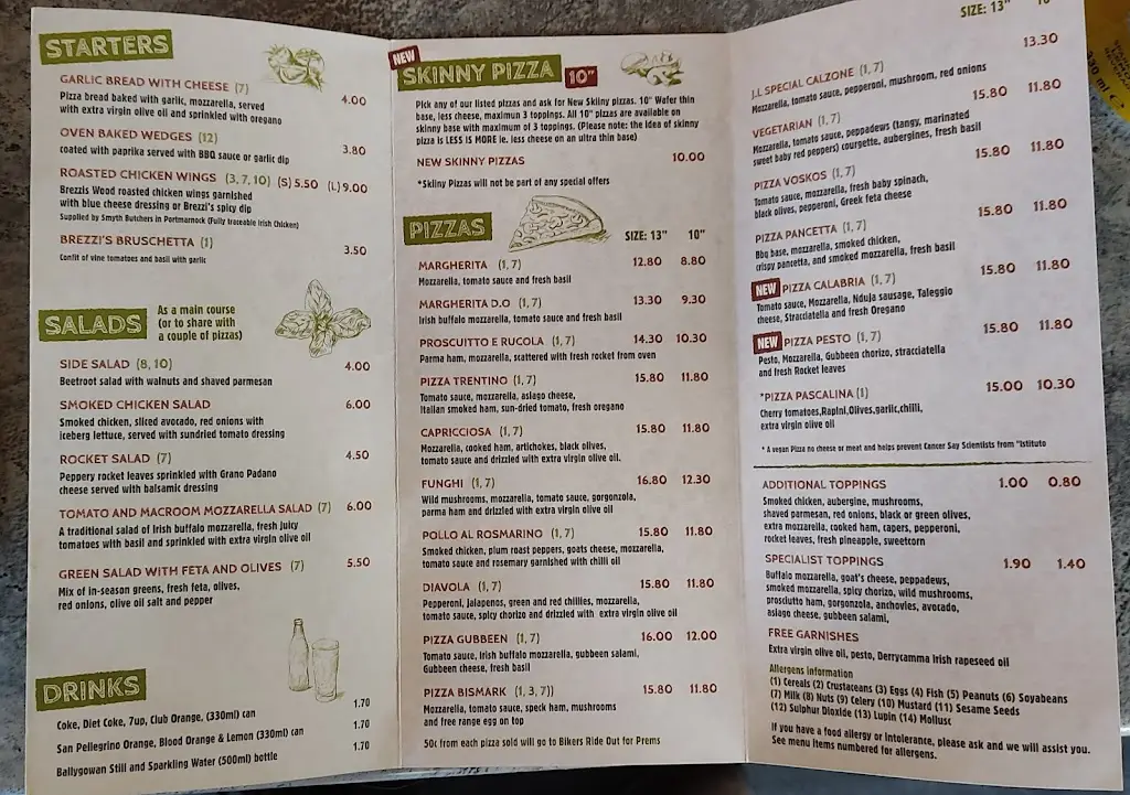 Menü_Brezzi's Wood Fired Pizza Delivery & Takeaway Portmarnock & Malahide_Portmarnock_Bild_3