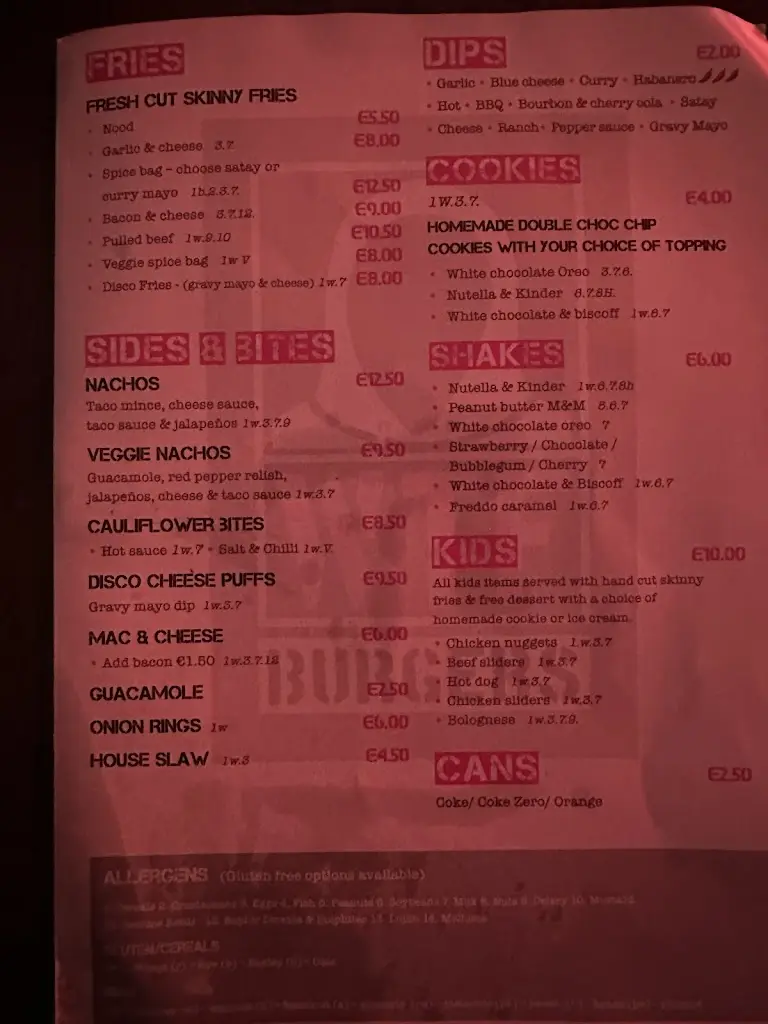 Menu_WTF Burgers_Ratoath_image_1