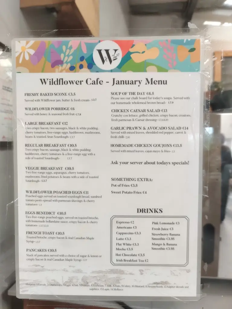 Menü_Wildflower Cafe_Ratoath_Bild_1