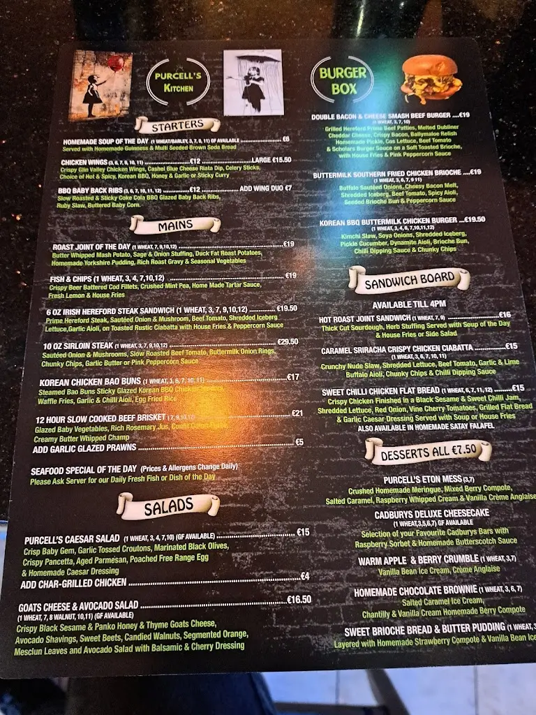 Menü_Baurnafea House_Rathcoole_Bild_1