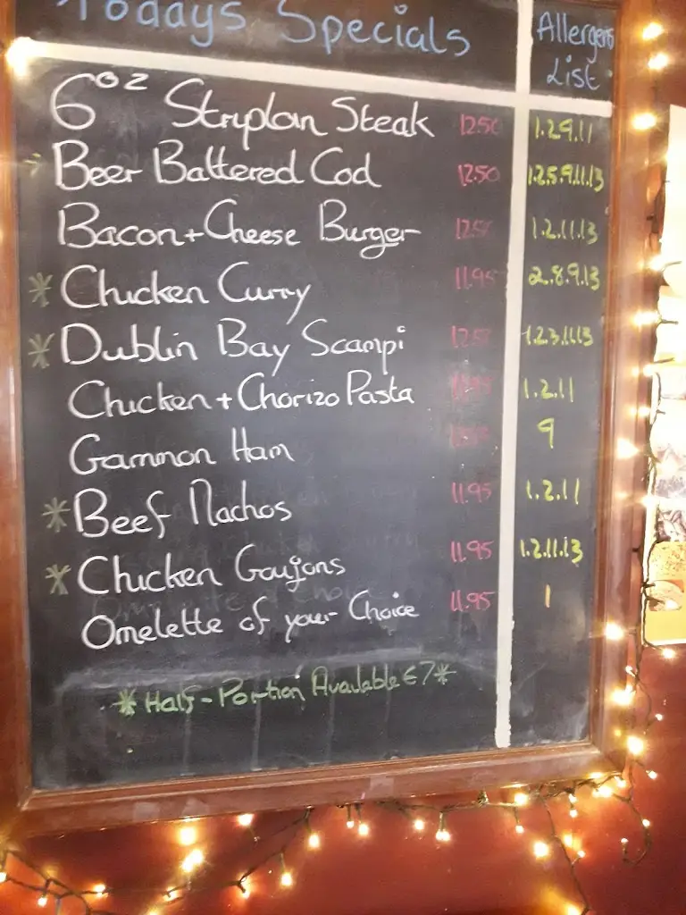 Menü_Baurnafea House_Rathcoole_Bild_2