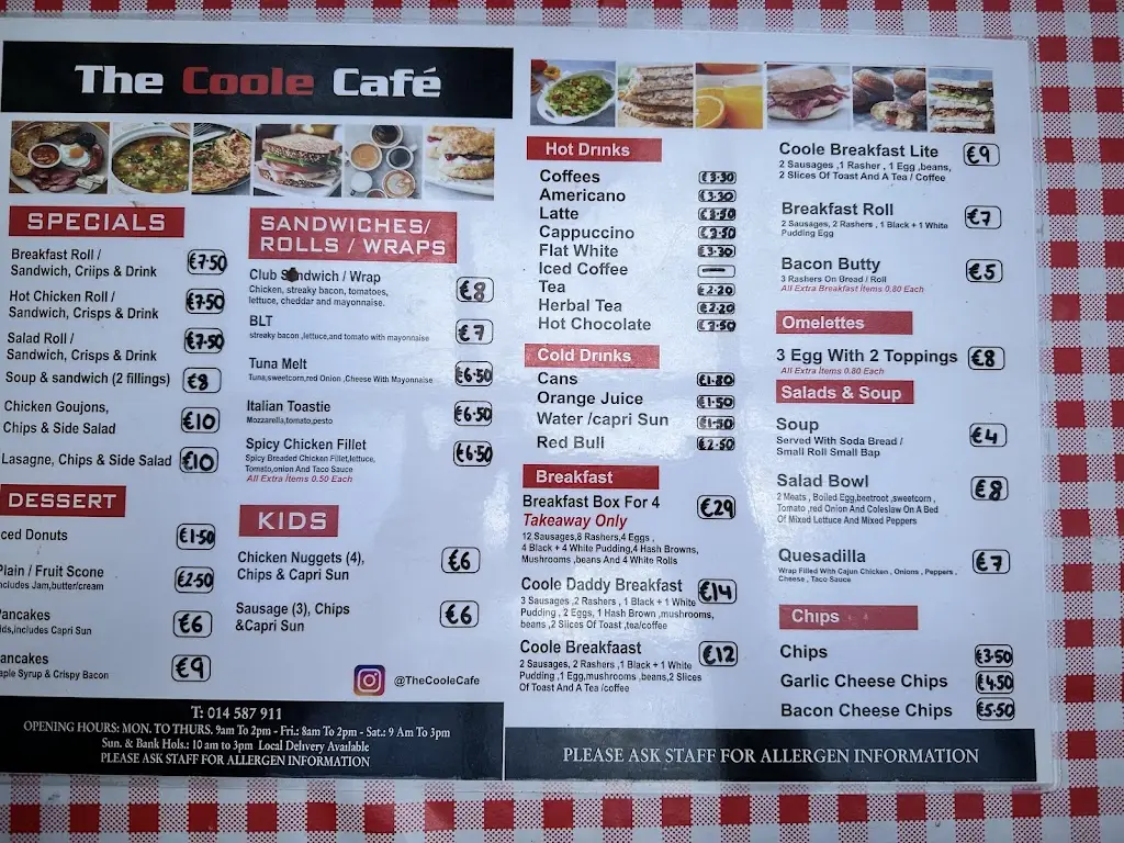 Menu_The Coole Cafe_Rathcoole_image_1