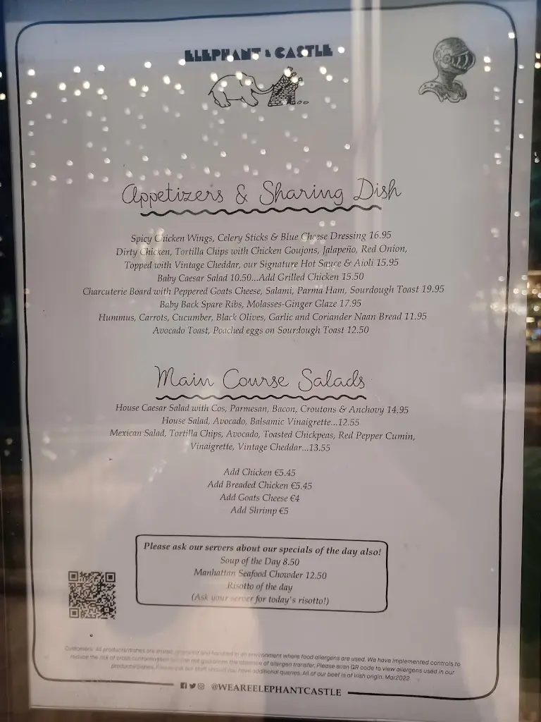 Menu_Elephant & Castle_Sandyford_imagen_4
