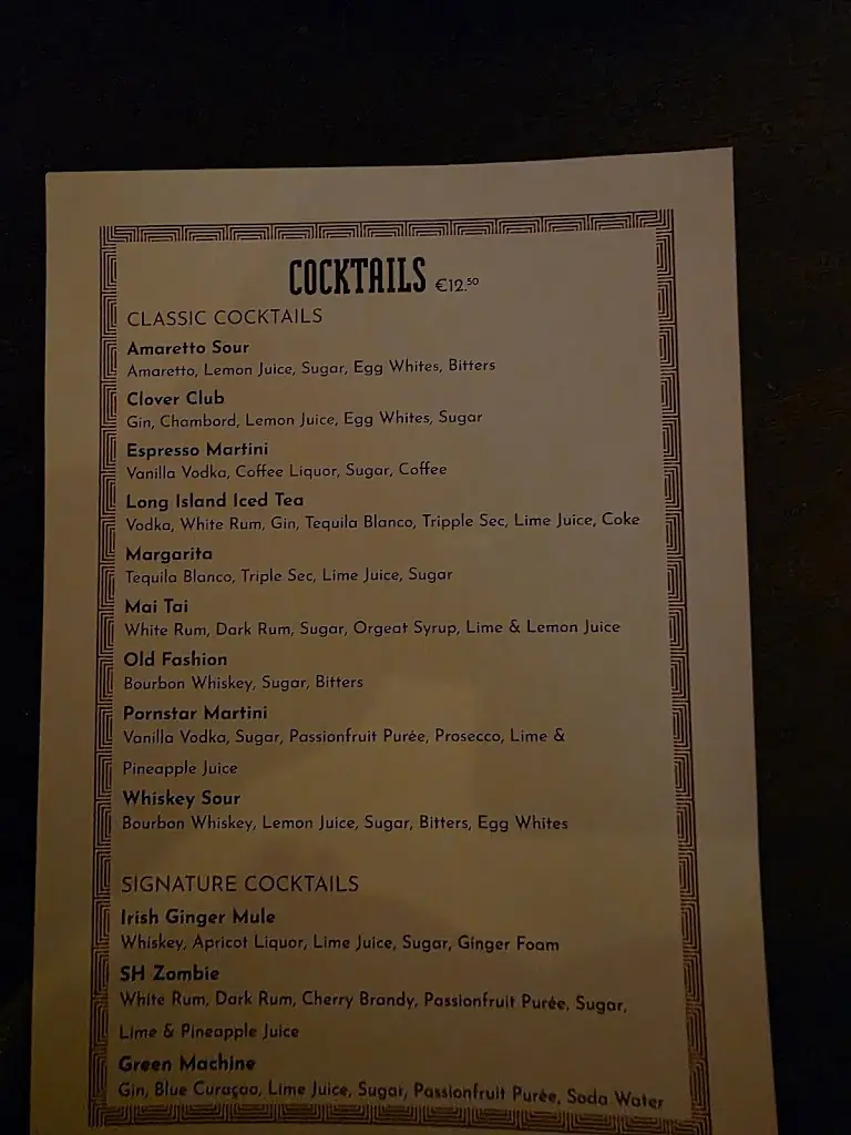 Menu_Sandyford House_Sandyford_image_1