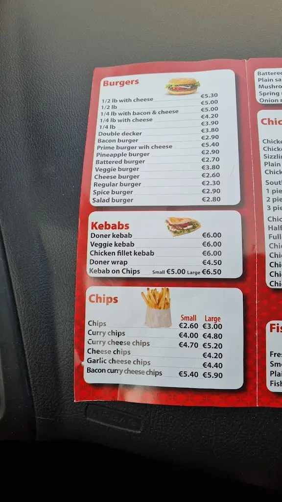 Menu_Val's Fast Food_Claremorris_imagen_3