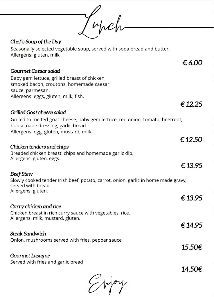 Menu_Gourmet Shankill Cafe-Restaurant_Shankill_image_2