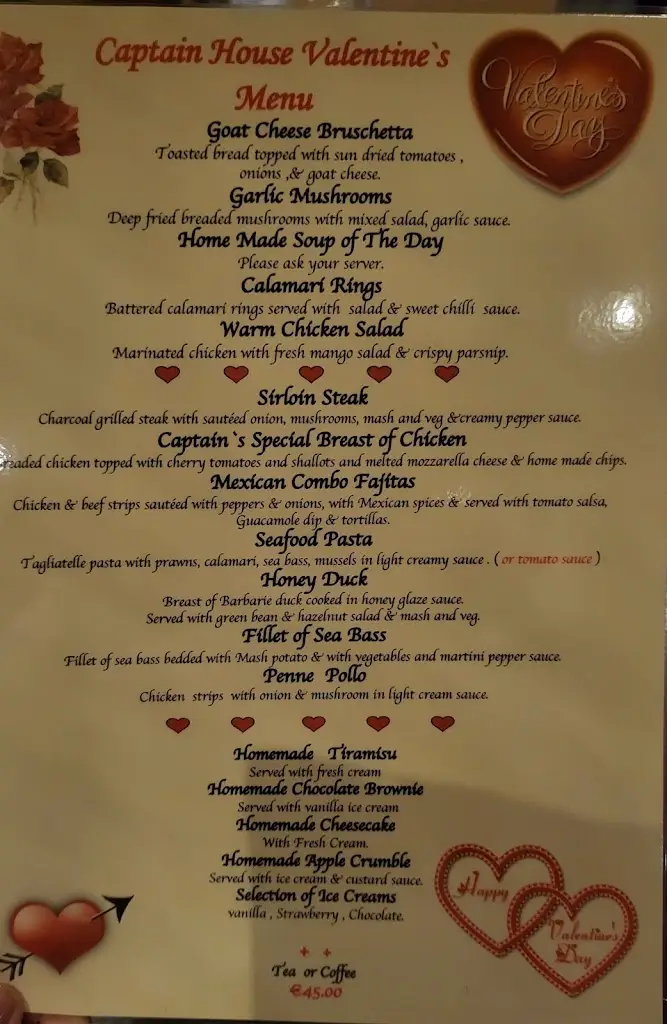 Menu_Captain House Restaurant_Tullamore_image_1