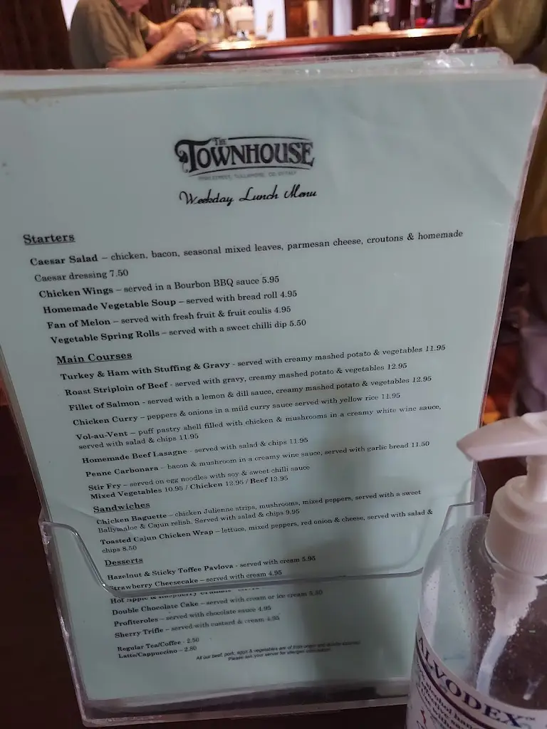 Menü_The Townhouse Tullamore_Tullamore_Bild_3