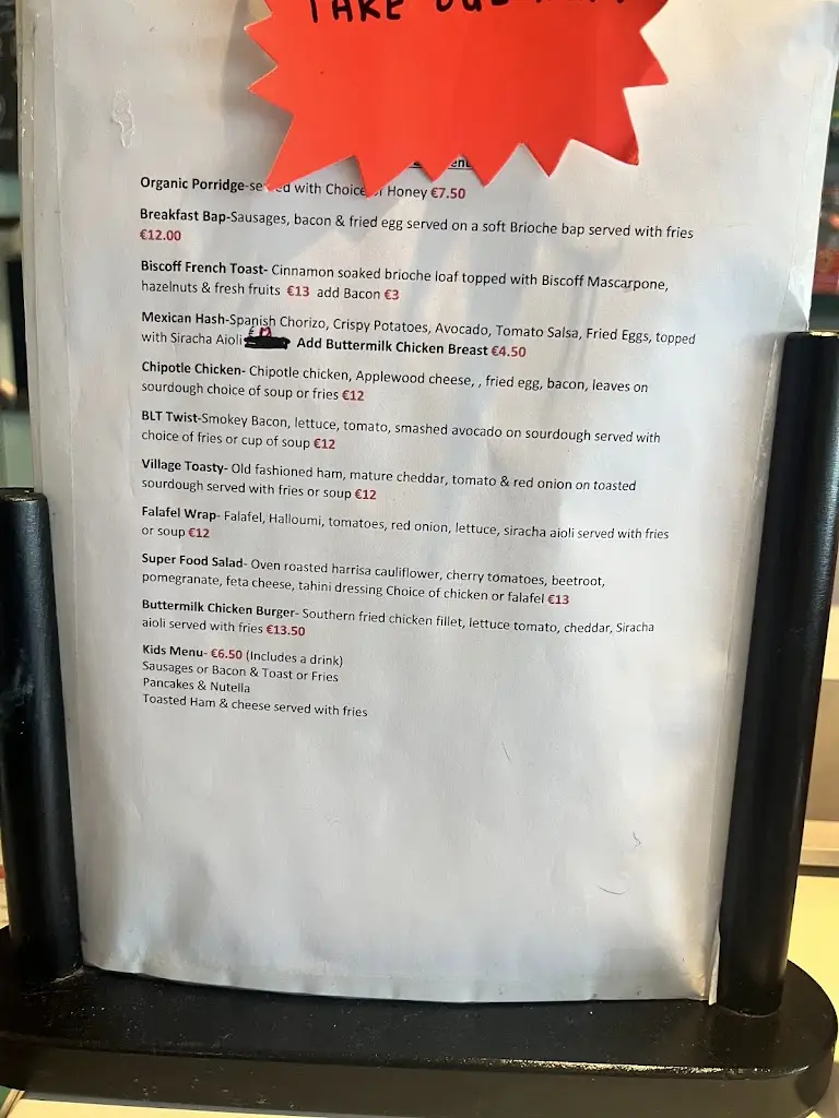 Menü_Village Coffee House_Templeogue_Bild_2