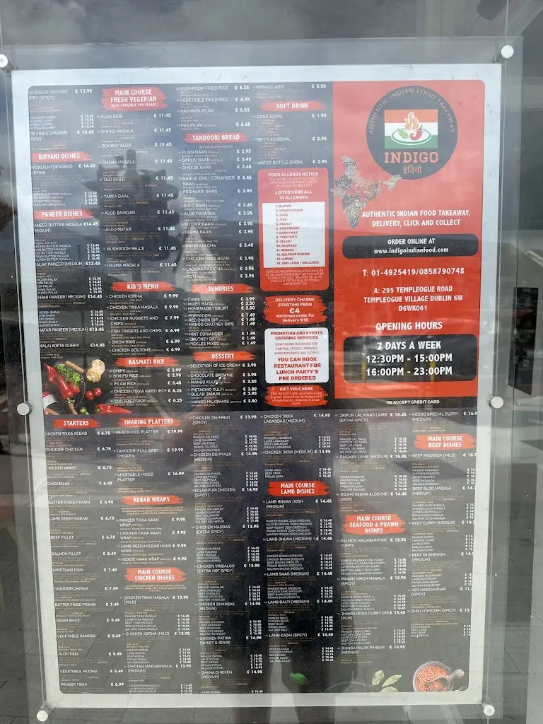 Menu_Indigo Indian Food_Templeogue_image_2