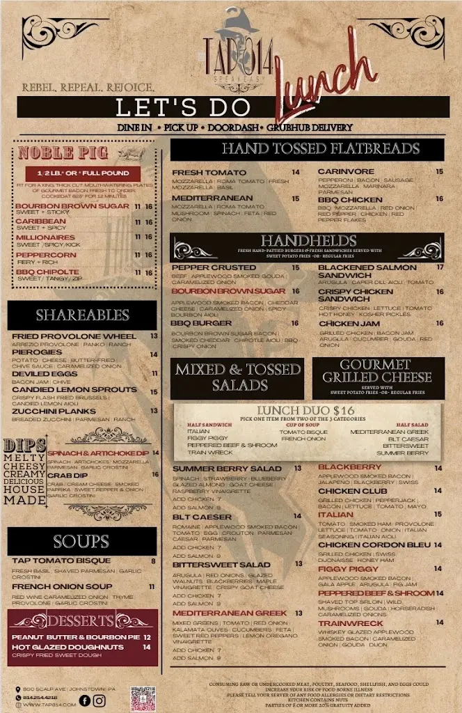 Menu_Scholars Townhouse Hotel_Termonfeckin_image_2